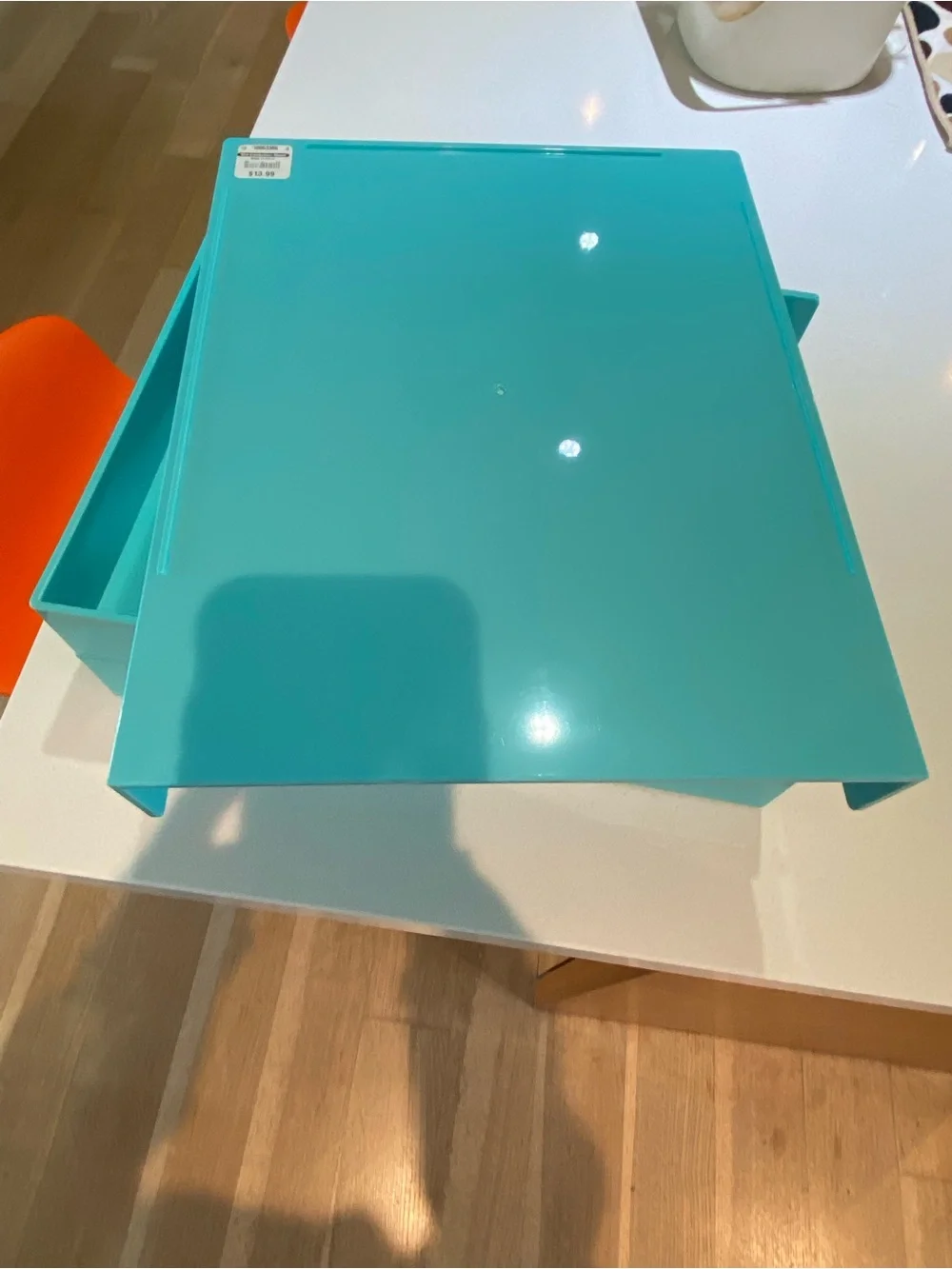 Turquoise Stackable Desk Tray - 3-Tier Letter Organizer